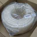 DAVCO 1/2" ID 100ft Heavy Duty Braided Clear Plastic Vinyl Tubing & Clamp | Flexible High Pressure Reinforced PVC Plastic Tube Hose, Non-toxic, BPA Free, with 2 Stainless Clamps