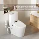 Bidet Toilet Seat with IInstant Warm Water Elongated (white)