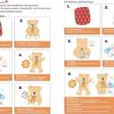 HollyHOME Teddy Bear Stuffed Animal Plush Giant Teddy Bears with Footprints Big Bear 36 inch Tan