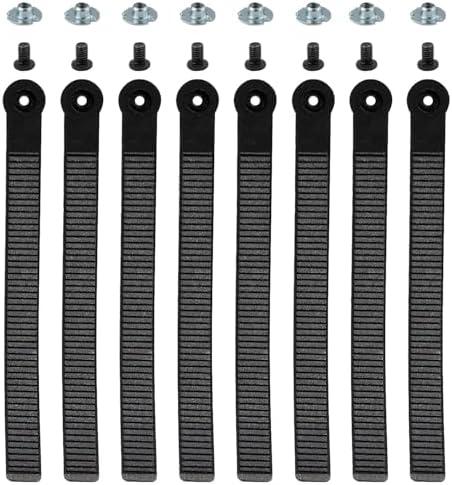 lasuroa 8 Pcs Snowboard Ankle Binding Straps, Snowboard Ladder Strap Ski Straps Parts for Bindings Snowboard Binding Straps Replacement for Snowboard