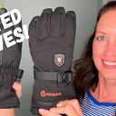 7.4V 3200MAH Rechargeable Heated Gloves for Men Women Hand Warmer Snow Gloves for Ski Hiking Skating Camping Outdoor Activities, OTG Ski Goggles - Over Glasses Ski/Snowboard Goggles for Men, Size M