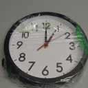 AKCISOT 12 Inch Wall Clock Silent Non-Ticking Modern Wall Clocks Battery Operated - Analog Classic Clock for Office, Home, Bathroom, Kitchen, Bedroom, School, Living Room(Black)