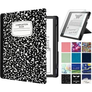 Stand Case Compatible with Kindle Scirbe, Includes a Screen Protector, Premium PU Leather Cover with Auto Sleep/Wake for 10.2 Inch Kindle Scribe (2022/2024 Release), B-Book (One Size)