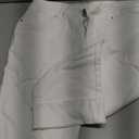 Sidefeel Women's Jeans Capri Pants High Waisted Roll-up Cuffed Summer Skinny White Capri Jeans Size 14