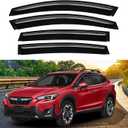Crosstrek Rain Guards - Window Visors for Subaru Crosstrek 2018-2023/Subaru Impreza Hatchback 2017-2023, Out-Channel Side Window Rain Guards for Impreza, 4PCS, Black, Car Accessories