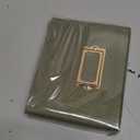 ZICOTO Beautiful Linen Recipe Box - Fits 4x6 inch Recipe Cards to Organize Up to 250 Recipes - Sturdy Card Holder and Great Gift for Any Kitchen - Cards Not Incl. (Sage)