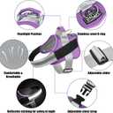 Bolux Dog Harness, No-Pull Reflective Dog Vest, Breathable Adjustable Pet Harness with Handle for Outdoor Walking - No More Pulling, Tugging or Choking (Lavender, Medium (Pack of 1))