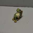 FOXMIS Miniature Frog Garden Statue Mom Gifts Home Decorations Fairy Garden Accessories Outdoor Lights Solar Garden Frog Decor Art Housewarming Gift for Patio,Yard,Lawn Ornament, 3.89"x2.36"x3.93