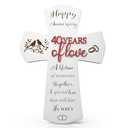 40th Anniversary Wedding Gifts for wife husband, Religious Cross Gifts for women men,40 year Romantic Anniversary Marriage Gift for Her,Him,Couple,Parents,Friends,Wedding Anniversary Decorations