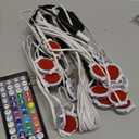 RGB Permanent Outdoor Lights, 50FT LED Eaves Lights with Smart App Remote Control, IP67 Waterproof, Music Sync, Timing Function for Christmas, Party, All Holiday Decorations