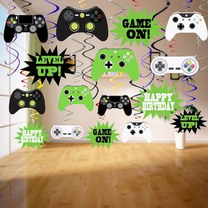 Video Game Decorations-48Pcs Video Game Party Decorations Video Game Hanging Swirls Video Game Party Supplies Video Game Decorations-48Pcs Video Game Party Decorations Video Game Hanging Swirls Video Game Party Supplies