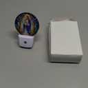 Round LED Night Lights Lamp with Dusk to Dawn Sensor, Mary Holding The Baby Jesus in Arms Night Light Plug Into Wall for Kids Room, Bedroom, Bathroom, Kitchen, Hallway