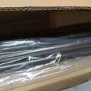 1 1/8 Inch Diameter Room Darkening Curtain Rods 84-134”, Heavy Duty Window Wrap Around Drapery Rod with Aluminum Bracket, Accessories, Wall Mounted Ceiling Mounted, Adjustable Length, Dark Bronze