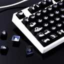 Hyekit Keycaps 108 Keys Backlight Keycap Set OEM Profile Double Shot Shine Through Custom Keycaps for Cherry Gateron MX Switches Mechanical Keyboard