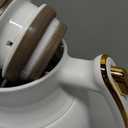 IDEUS Thermal Coffee Carafe 68oz (2,000ml), Stainless Steel Double Wall Insulated Vacuum Flask, Water Jug Coffee Server and Beverage Dispenser, Heat and Cold Retention (White-Gold, 68oz (2,000ml)) (67.6 Ounces)