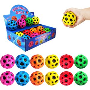 ZHEBAG Bouncy Ball, Colorful Big Super Bouncy Astro Balls, Extreme High Bouncing Balls for Kids,Fun Kids Lightweight Foam Jump Balls for Outside, Improve Hand Eye Coordination Ability (12 Pack)