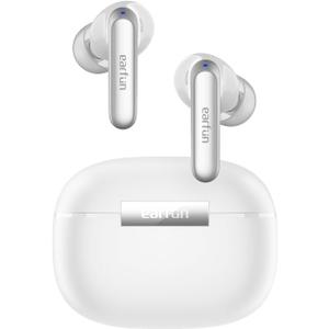 EarFun Air 2 Wireless Earbuds, 10mm Drivers with LDAC Bluetooth Earbuds, Hi-Res Audio, Bluetooth 5.3 with Multipoint Connection, 4 Mics, Wireless Charging, 40H Playtime, App Customization, IPX7, White