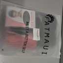 Fatmuai Short Curly Mens Red Beanie Halloween Costume Reallistic Cosplay and Performance Hair Wig with Black Mustache