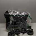 Collapsible Wagon Cart with Wheels Foldable: 360LBS Heavy Duty Folding Utility Wagon - Portable All Terrain Grocery Wagon Cart for Groceries Shopping Outdoor Camping Fishing Sports (Dark Black)