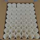 Pack of 48 Cardboard Craft Toilet Paper Tube Rolls, 9.9 cm Length (White)