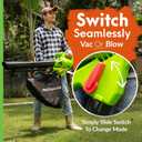 GreenSweep 3-in-1 Leaf Blower, Vacuum & Mulcher 10 Amp Electric Garden Tool with 10-Gallon Collection Bag Lightweight, Powerful & Easy to Use
