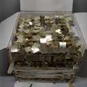 COKAOBE Light Gold Shimmer Wall Backdrop, 36 Pcs Square Sequin Shimmer Backdrop Panel, Photo Backdrops for Birthday, Anniversary, Wedding, Graduation & Bachelorette Party Decoration