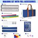 American Mahjong Game Set with Racks, 166 Mahjong Tiles Set & Bag, Medium