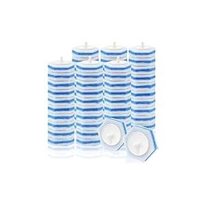 Cecailin 56pcs Disposable Toilet Brush. Bathroom Cleaning. Disposable Bowl Cleaners Compatible with Most Toilet Brushes