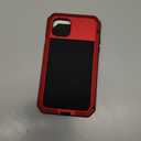 Marrkey for iPhone 11 Pro Max Case,Full Body Protective Cover Heavy Duty Shockproof Tough Armour Aluminum Alloy Metal Case with Silicone Built-in Screen Protector for iPhone 11 Pro Max - red