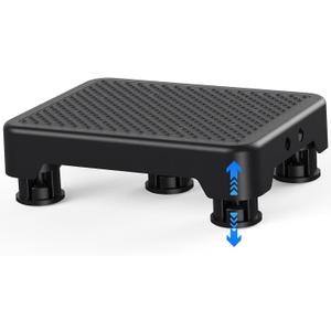 SPACELEAD Mobility Step Stool for Adults & Seniors, Indoor/Outdoor Portable Stair Assist, Anti-Slip Platform for Bathroom Kitchen, Office, and Bedroom, 600lbs Capacity, Black Black