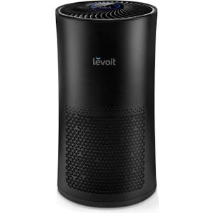 LEVOIT Air Purifiers for Home Large Room With Air Quality Monitor, Quiet for Bedroom, 3-in-1 Filter, Auto Mode, LV-H133, Black