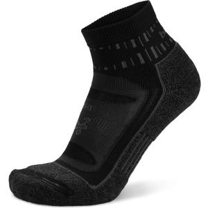 Balega Blister Resist Performance Quarter Athletic Running Socks for Men and Women (1 Pair) (Large, Black)