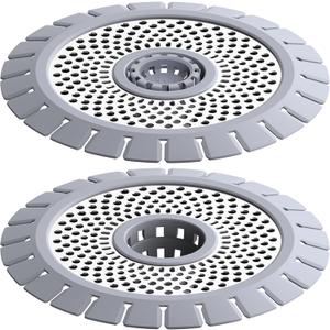 Drain Hair Catcher, Bathtub Shower Drain Hair Trap, Strainer Stainless Steel Drain Protector(2 PCS)