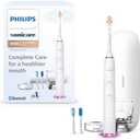 Philips Sonicare DiamondClean Smart 9500 Electric Toothbrush, Sonic Toothbrush with App, Pressure Sensor, Brush Head Detection, 5 Brushing Modes and 3 Intensity Levels, White, Model HX9923/01