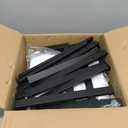 YKLSLH Over The Sink Dish Drying Rack 2 Tiers, for All Sinks (26.57"-35"),Expandable Large Capacity Sink Rack, Metal Drying Rack for Kitchen and Family Use (Black)