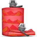 HydraPak Stow Collapsible Water Bottle  350ml, 500ml, 1L  Ultralight, Leak-Proof, BPA-Free, Filter Compatible Travel & Hiking Flask (MTN Redwood)