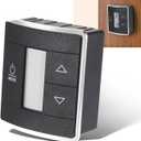 3316250.712 RV Single Zone Wall Thermostat Replacement for Dometic RV/Camper/Trailer Conditioners with Digital Temperature Display, Black