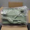 Foldable 3 Tier Rolling Cart, Metal Utility Cart, Folding Mobile Multi-Function Storage Trolley Organizer Cart for Home Library Office(Green)