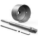 DAYDOOR 4-1/8" (105mm) Concrete Hole Saw with SDS Plus Shank Adapter, Tungsten Carbide Tipped Masonry Hole Saw, Heavy Duty Concrete Core Drill Bit for Brick, Cement Wall, and Stone