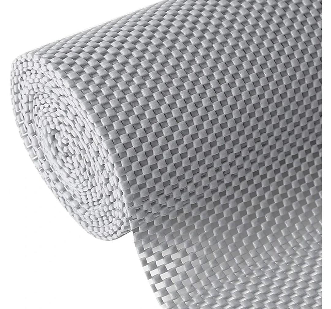 Cabinet Liner 12" X 20 FT Shelf Liners for Kitchen Cabinets Non-Adhesive Drawer Liner Plastic Shelf Cover Non Slip Protect Desks for Cupboard Shelving Kitchenware Dresser Tableware(Gray)