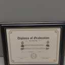 8 1/2 x 11 Wood Diploma FrameBlack Document and Digree Frame for 8 1/2 x 11 Certificate with UV Protection Acrylic & Solid Wood