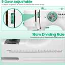 Sewing Machine for Beginners with Extension Table, 12 Stitches Portable Sewing Machine, Dual Speed (High/Low) with Foot Pedal & 6 Feet