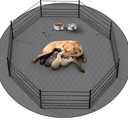 Washable Reusable Dog Pee Pads, 65" Round Absorbent & Waterproof Puppy Training Pad for Crate, Playpen & Carpet, Large Potty Pads for Dogs, Cats & Small Pets