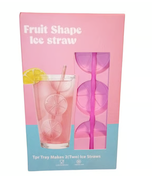 Fruit Shape Ice Straw Mold New, Pack Of 3
