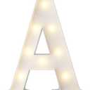 3FT Marquee Light Up Greek Letters, Alphabets Letter Alpha A DIY Craft Stand For Display Decor Sorority Fraternity Decorations