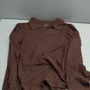 WIHOLL Womens Polo Shirts Long Sleeve Business Casual Tops Collared V Neck Ribbed Knit Sweater Slim Fit Blouses Size XXL