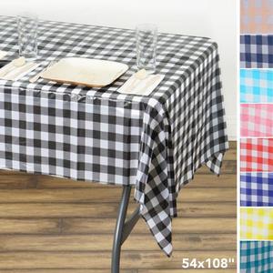 Checkered Tablecloth 54x108 Inch
