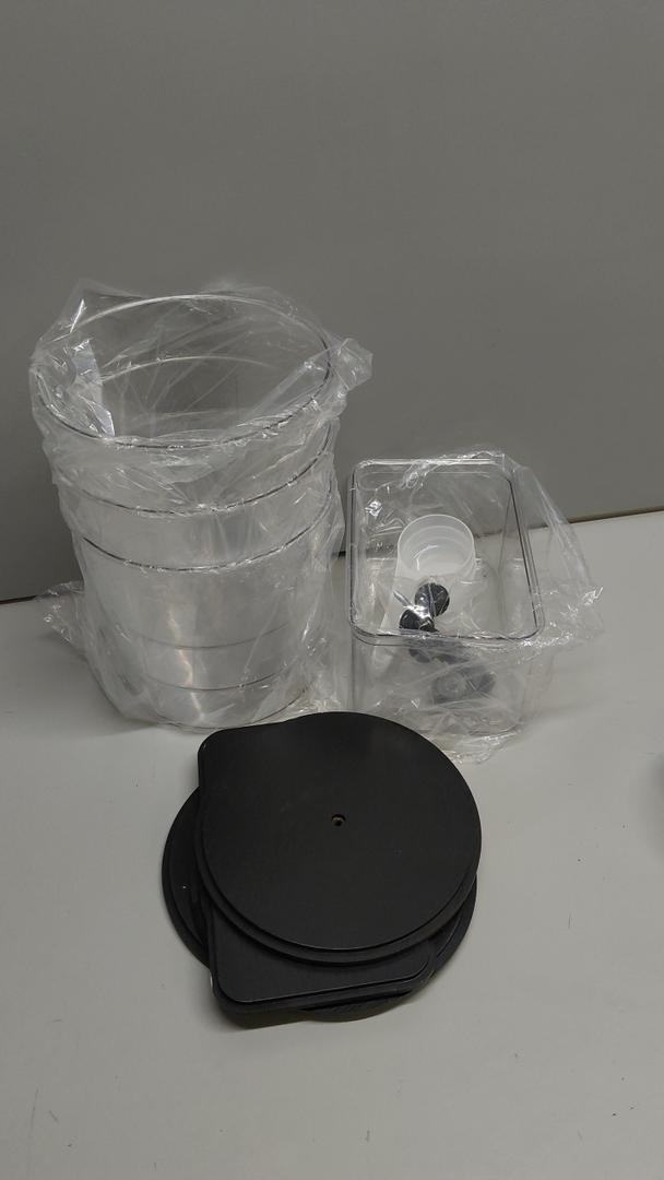 SACIOVEE Laundry Pods Container & Dryer Sheet Holder, Laundry Room Organization and Storage Jars with Lids, Labels & Scoops for Powder Detergent Scent Booster, Black Lid