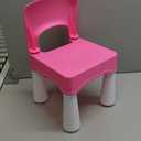 Plastic Kids Chair, Durable and Lightweight, 9.3" Height Seat, Indoor or Outdoor Use for Toddlers Boys Girls Aged 2+ (Pink)