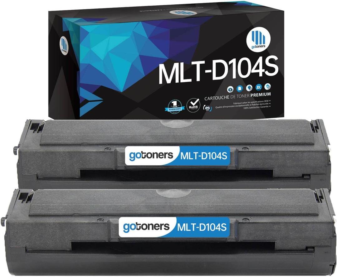 Gotoners 2 PacksToner Cartridge For: SA-MLT-D104S, For Use In Samsung Printer